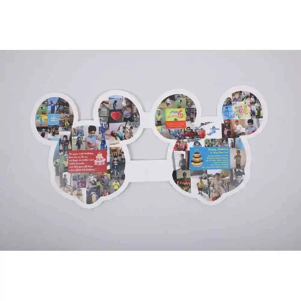 Mickey Mouse Shape Birthday Card